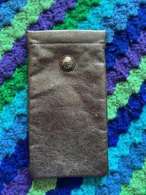 Coach Metallic Leather Glasses Pouch